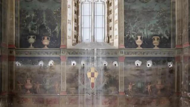 Pinturas que se encontraron al desmontar un armario de la Catedral de Toledo.