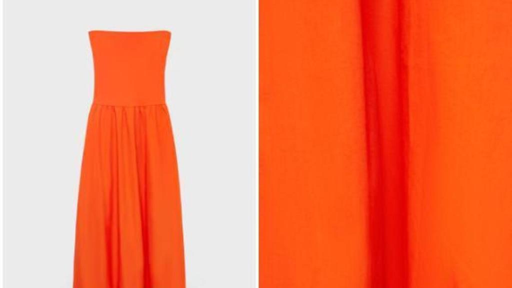 Vestido combinado globo. REF. 17061244