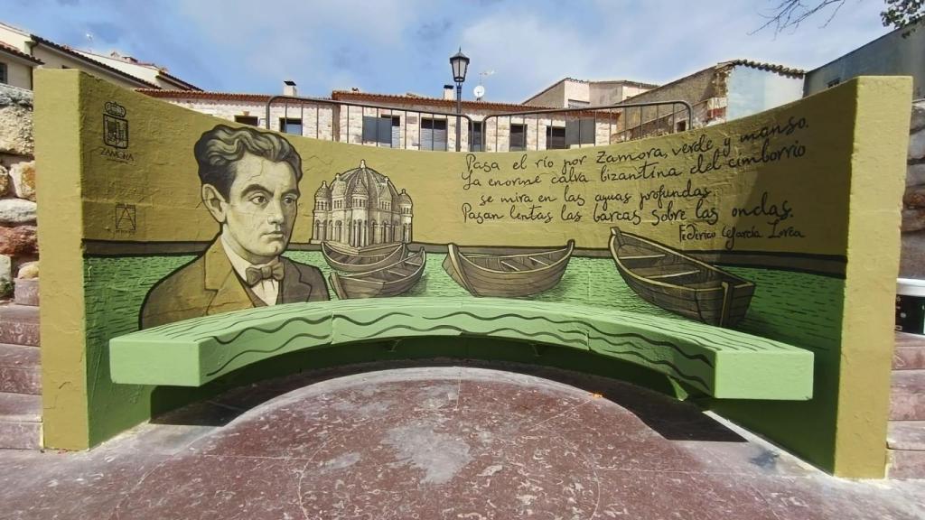 Nuevo mural dedicado a Federico García Lorca en Zamora