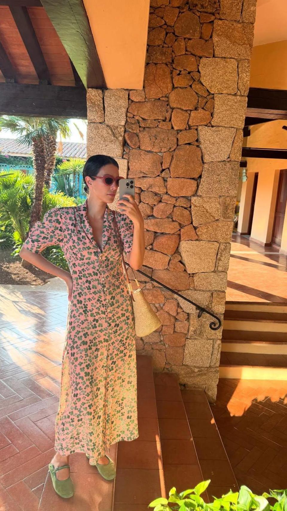 Sassa de Osma, durante sus vacaciones en Cerdeña, en su cuenta de Instagram.