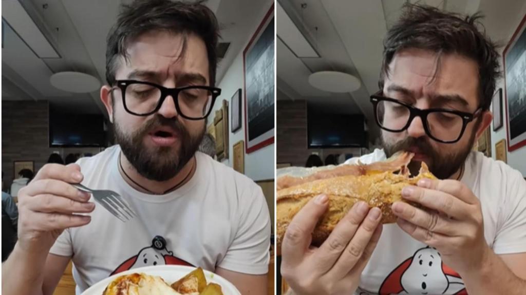 Cocituber en un bar de Zaragoza.