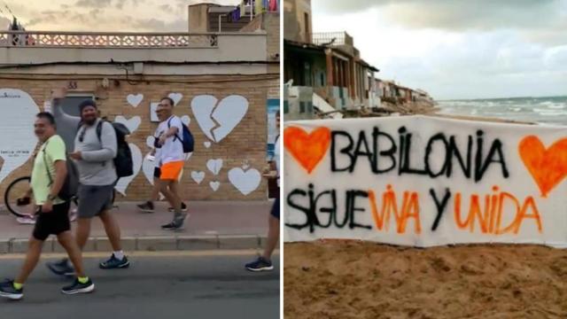 Vecinos de Guardamar del Segura comienzan el camino hasta Alicante.