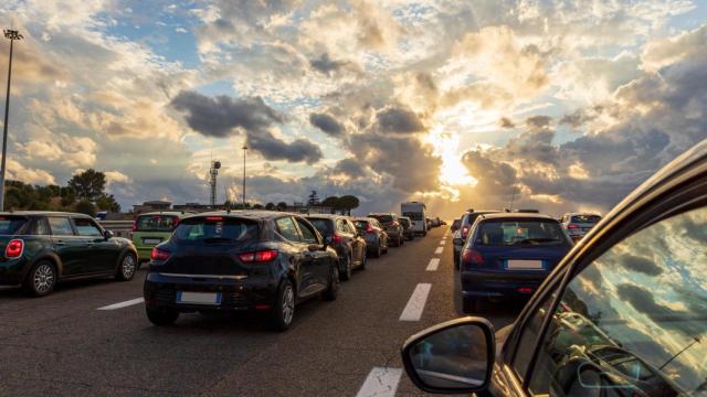 Imagen de archivo de un atasco.