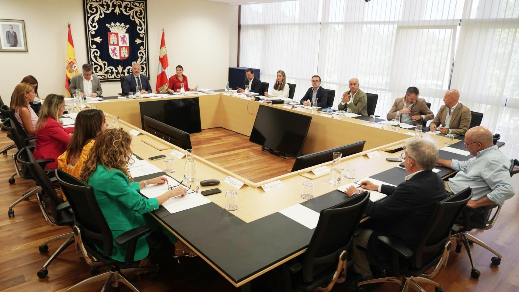 La reunión de la Junta de Portavoces de las Cortes de Castilla y León celebrada este jueves