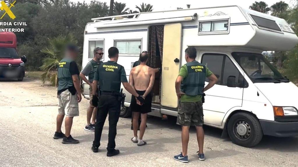 El momento de la detención.