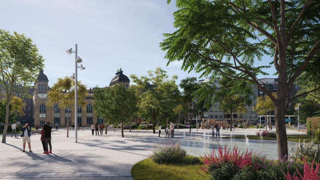 Recreación del parque El Portillo.