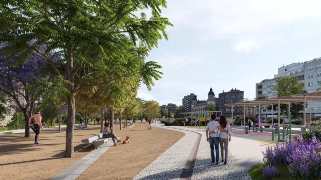 Recreación parque El Portillo.