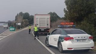 Accidente de tráfico en la carretera A-132 el pasado 9 de julio.