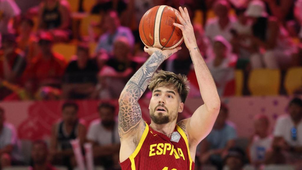 Juancho Hernangómez, durante el partido del Eurobasket ante Georgia