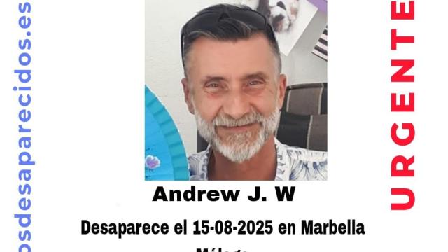 Un cartel de la desaparición de Andrew.
