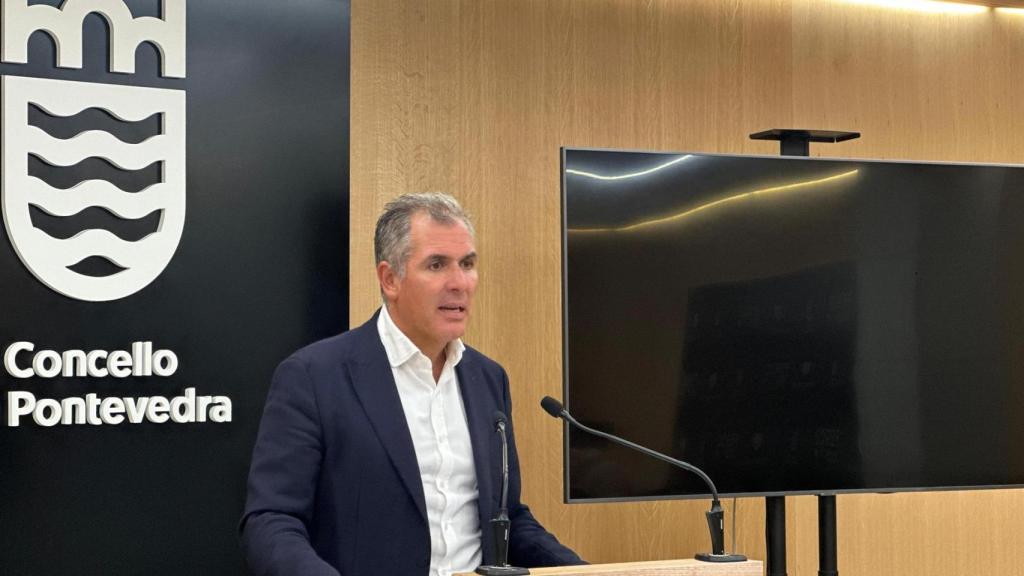 El portavoz del PP en Pontevedra, Rafa Domínguez.