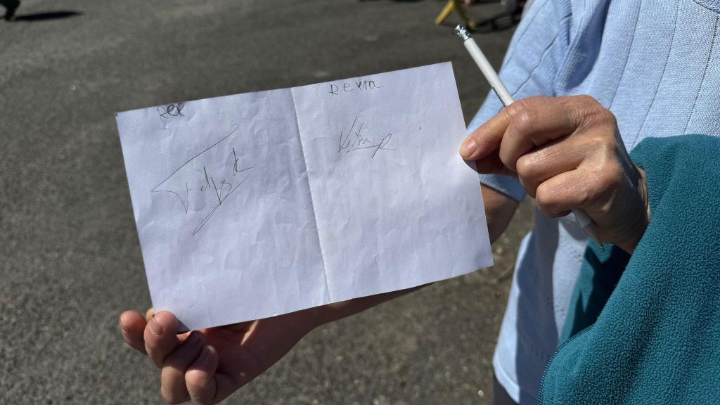 La firma de los reyes a Xian, un vecino de Medeiros, en Monterrei, Ourense