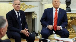 El primer ministro canadiense, Mark Carney, reunido con Donald Trump en el Despacho Oval, el pasado 6 de mayo.