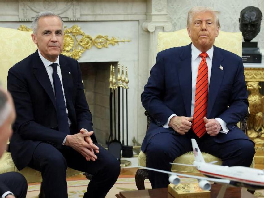 El primer ministro canadiense, Mark Carney, reunido con Donald Trump en el Despacho Oval, el pasado 6 de mayo.