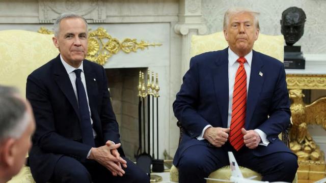El primer ministro canadiense, Mark Carney, reunido con Donald Trump en el Despacho Oval, el pasado 6 de mayo.