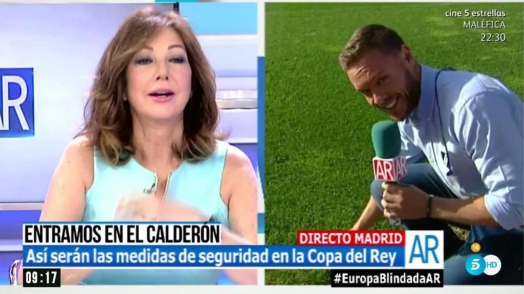 Jano Mecha, en su época de reportero de 'El programa de Ana Rosa'.