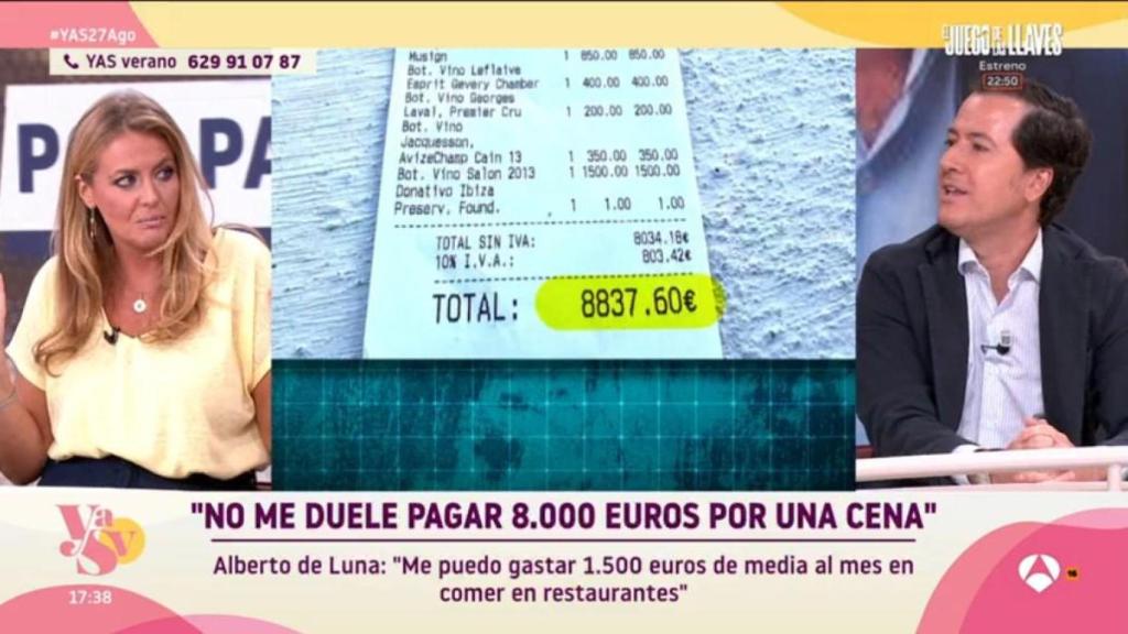 Alberto de Luna durante su intervención en Antena 3.