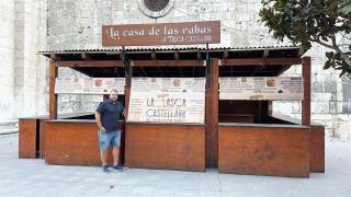 Miguel Ángel en una de sus casetas