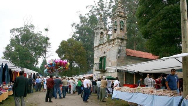 Una edición anterior de las fiestas de San Ramón de Bealo en Boiro