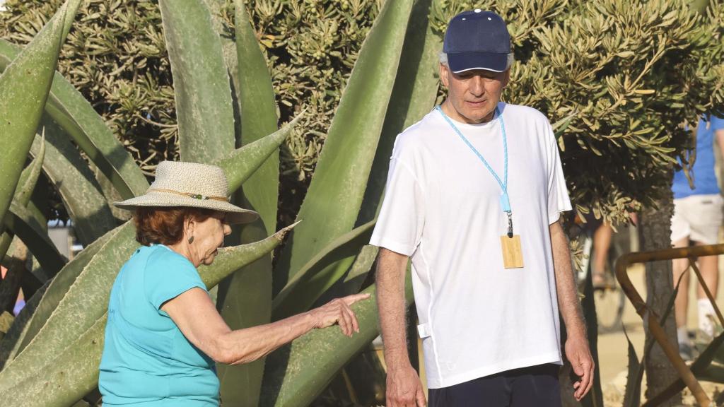 Patricia Llosa y Álvaro Vargas Llosa, en una fotografía realizada en Marbella el pasado 17 de agosto.