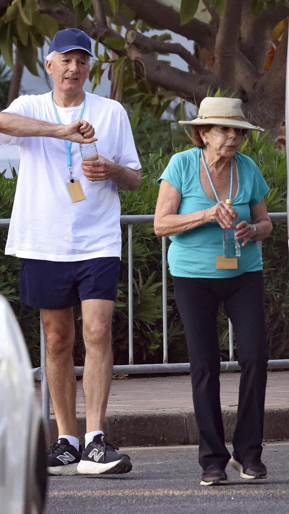 Patricia Llosa y Álvaro Vargas Llosa, en una fotografía realizada en Marbella el pasado 17 de agosto.