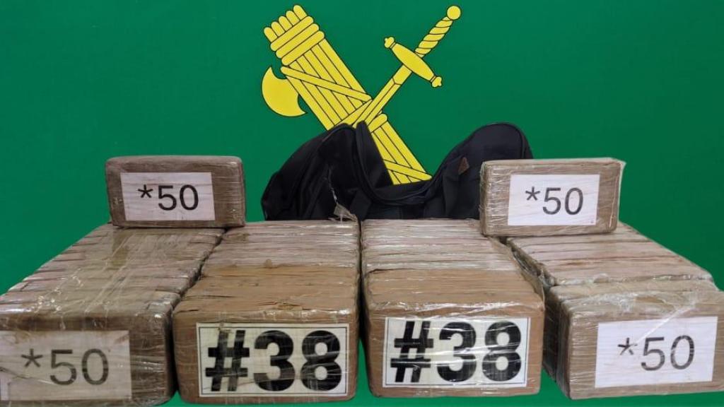 55 kilos de cocaína escondidos en 47 paquetes en el maletero