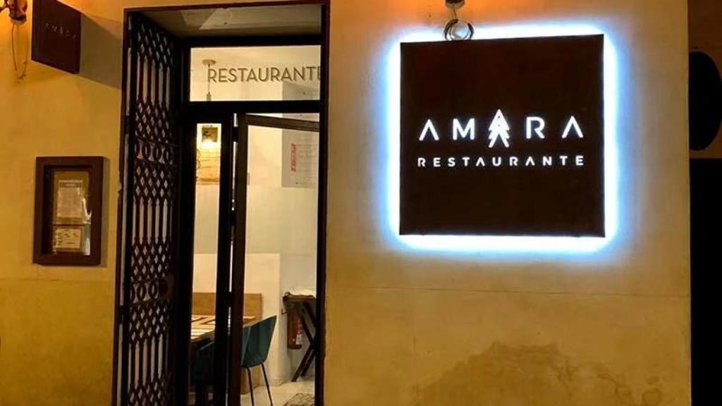 Imagen de la entrada del restaurante Amara