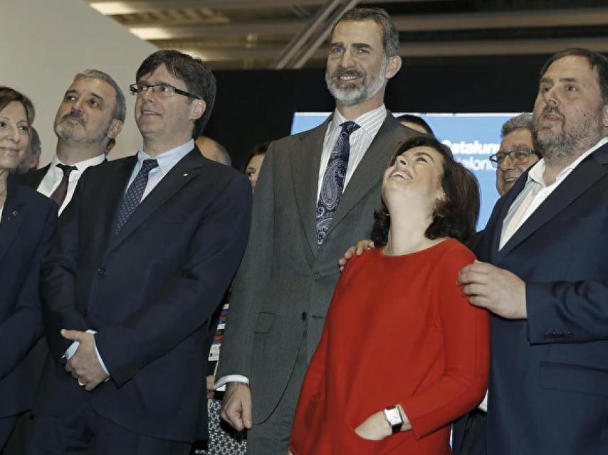 Soraya Sáenz de Santamaría y Oriol Junqueras.