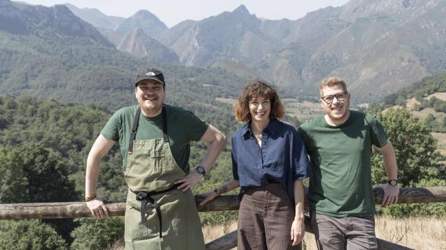 Fran, Patricia y Julián, equipo del restaurante Texu.