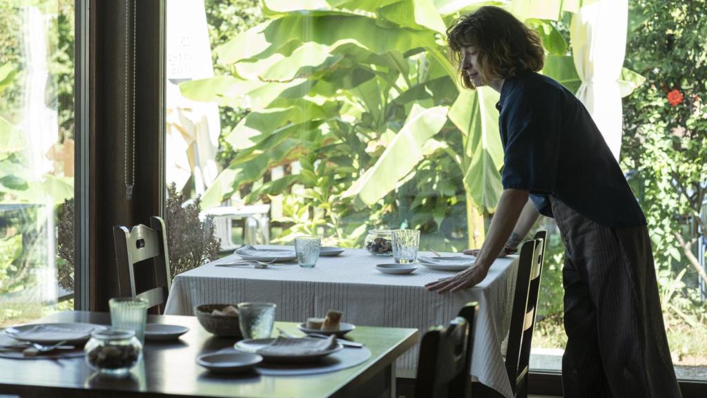 Patricia Mera en el comedor de Texu.