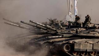 Tanques israelíes en Gaza.