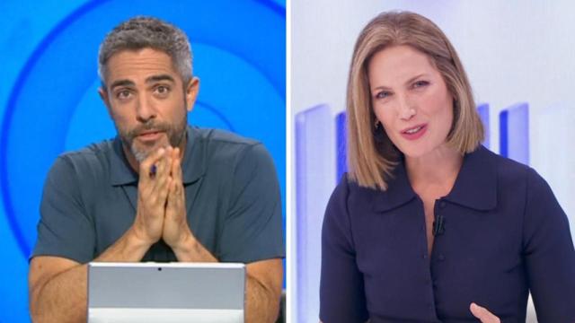 Roberto Leal y Silvia Intxaurrondo, en un fotomontaje de BLUPER.