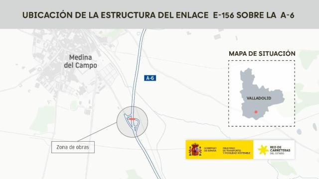 Lugar exacto en el que Trasportes desarrollará los trabajos