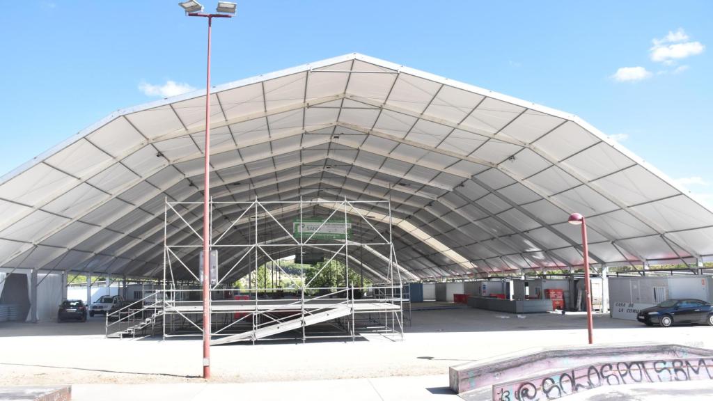 El interior del nuevo recinto de las casas regionales