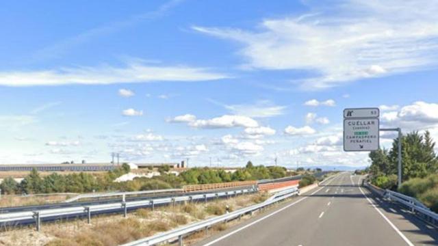 Autovía de Pinares a la altura de Cuéllar