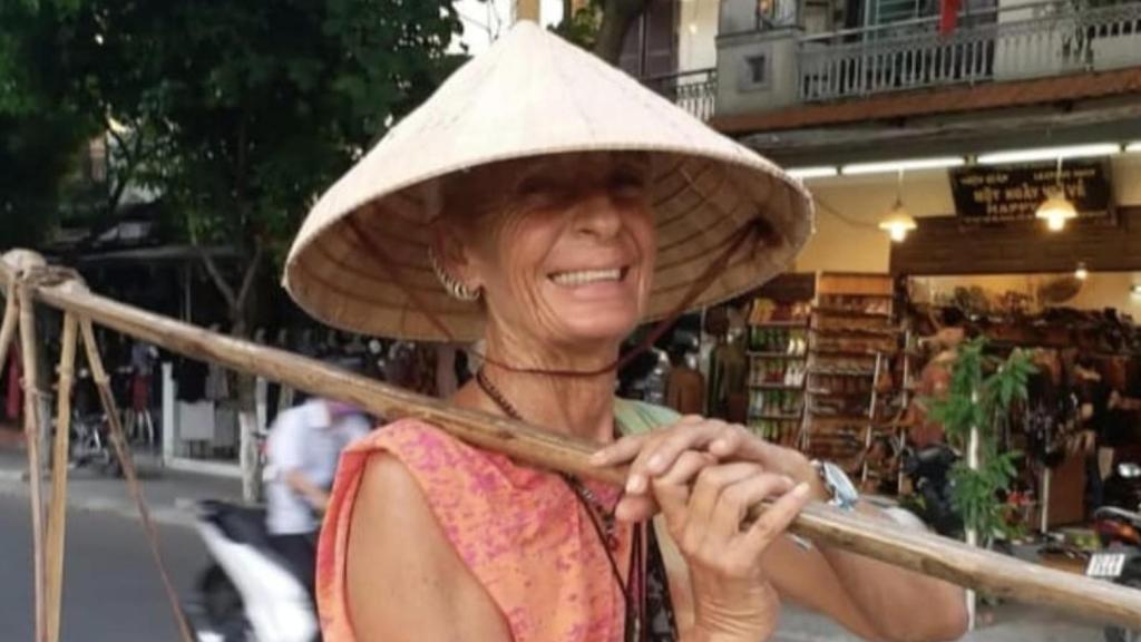 Matilde Muñoz durante uno de sus viajes al sudeste asiático.