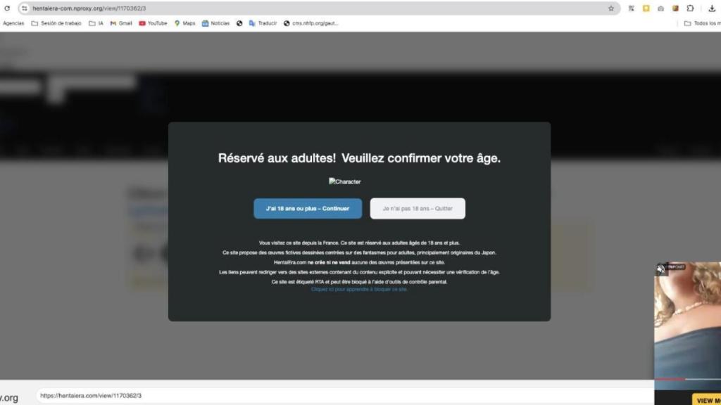 Captura de pantalla del contenido vinculado a EL ESPAÑOL tras el ataque.