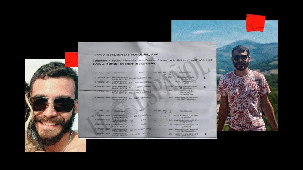 Blanco acumuló numerosos antecedentes penales desde 2019. Entre ellos, violación, violencia de género, malos tratos físicos, hurto y atentado contra la autoridad.