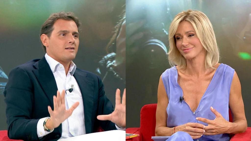 Albert Rivera y Susanna Griso en 'Espejo Público'.