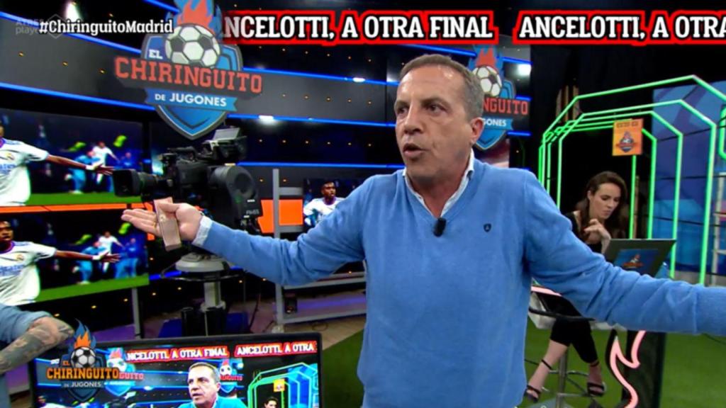 Cristóbal Soria en 'El chiringuito de jugones'.