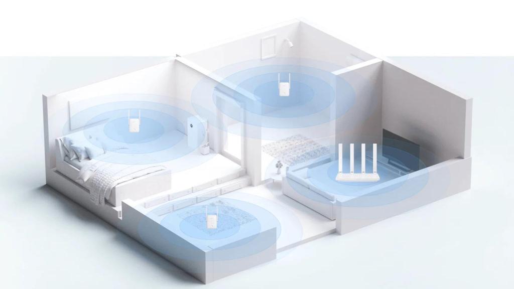 Ejemplo de instalación de extensores WiFi