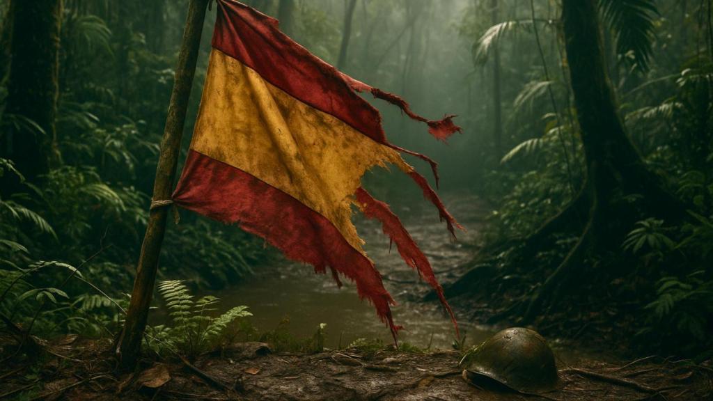 Representación artística de la selva del Congo.