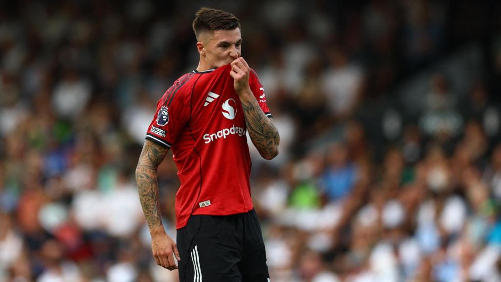 El delantero esloveno Benjamin Sesko, fichado por el Manchester United.