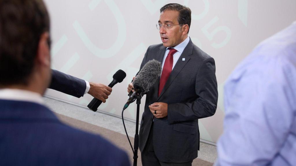 El ministro de Exteriores, José Manuel Albares, este sábado en Copenhague.