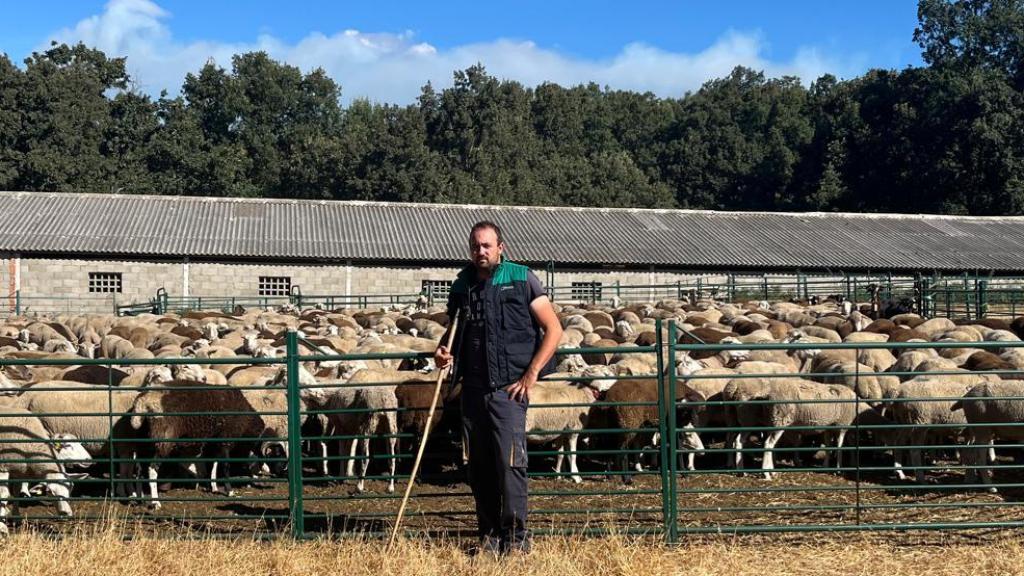 Alberto con sus ovejas en San Justo