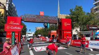Todo listo en Zaragoza para La Vuelta.