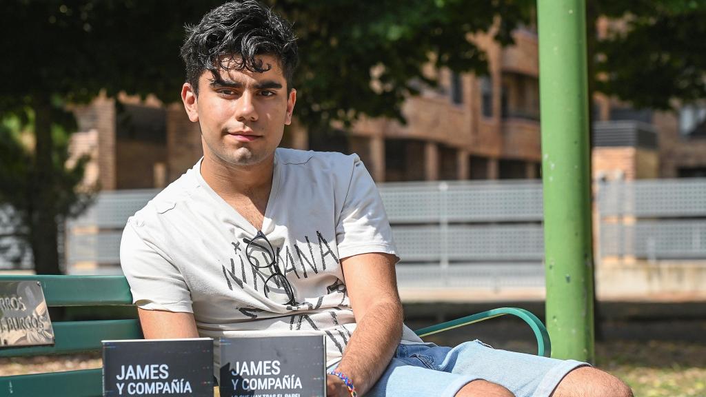 El joven escritor burgalés Marco Calle