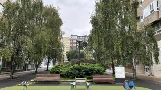 Imagen del parque infantil de la plaza González Dopeso.