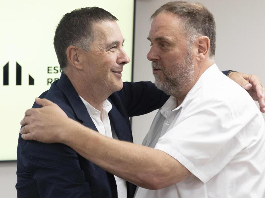Otegi y Oriol Junqueras.