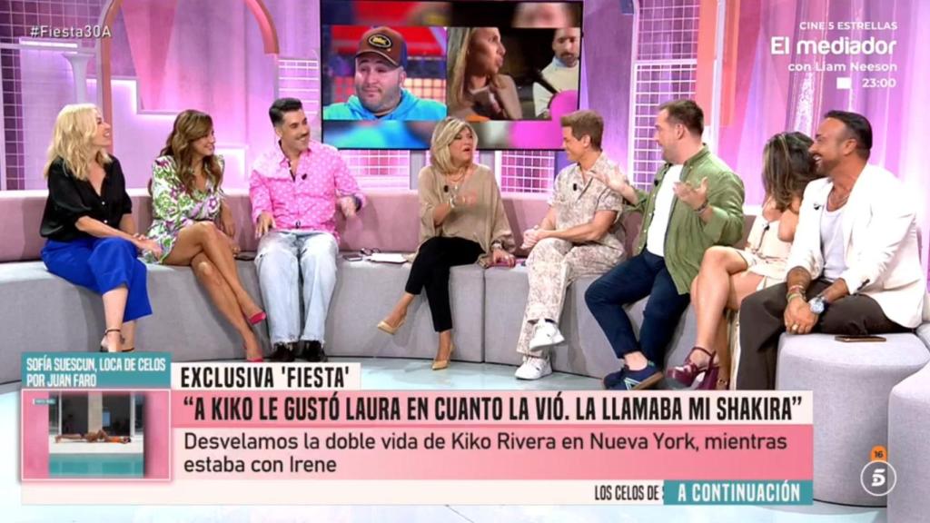 El plató de 'Fiesta'.